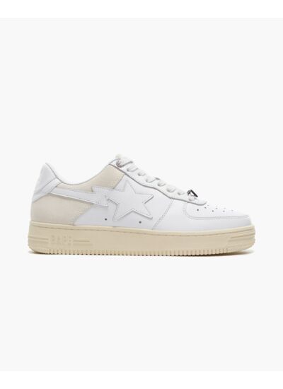 A Bathing Ape Bapesta Suede Heel White 2021