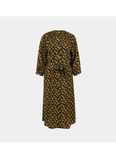 Robe mi-longue droite Lao gaze de coton - Garance Paris