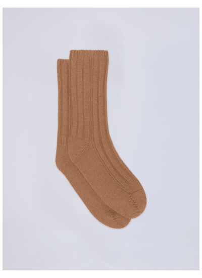 Chaussettes cachemire Irene FAUVE