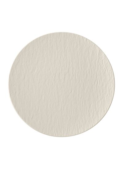 Manufacture - Assiette de présentation, ronde, blanche, en porcelaine haut de gamme, 32 x 32 x 2,5 cm