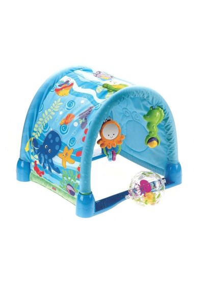 Fisher-Price - Tapis d'eveil evolutif - Bleu - Avec arche - Effets sonores