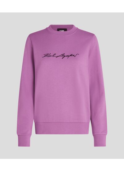 TONAL SIGNATURE EMBROIDERY SWEAT FEMME