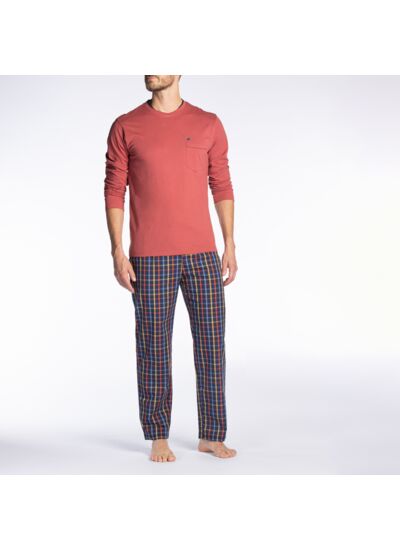 Pyjama homme VIVRE rouge/carreaux