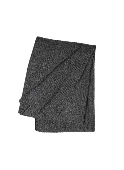 BOSS Home - Plaid en tricot gris, Contrast