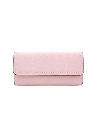 Sacha de Lancel - Ptefeui Long Rabat - Rose Dragee