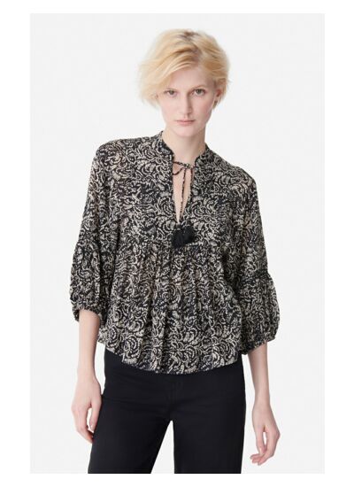 BLOUSE ML En Viscose et Coton