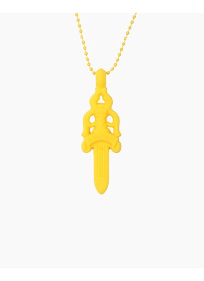 CHOME HEARTS COLLIER DAGGER YELOW  SILICHROME