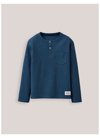 T-Shirt Henley Wafle