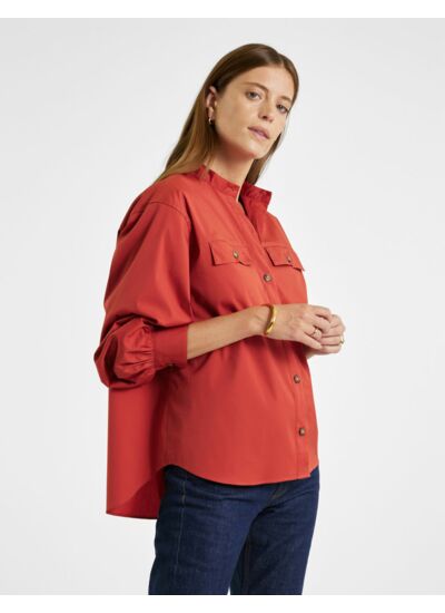 Chemise oversize Eloïse terracotta