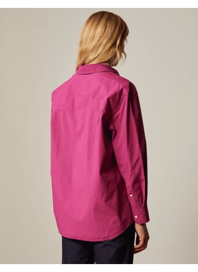 Chemise oversize delina rose fuchsia