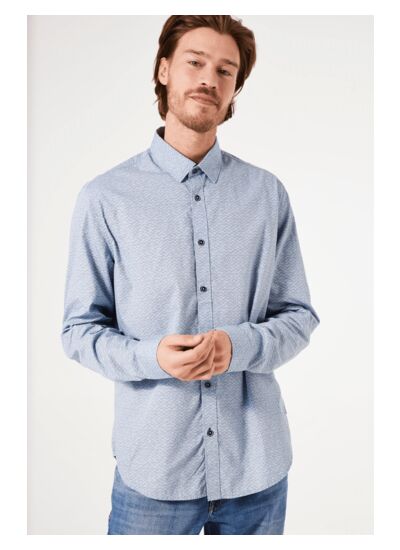 Men Shirt Blue