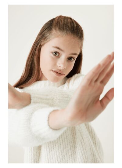 Girls Sweater White