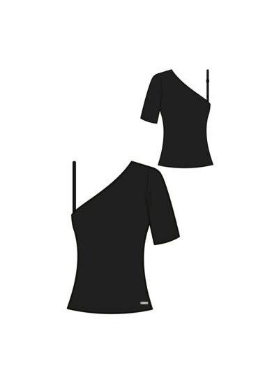 Top Jersey-Noir