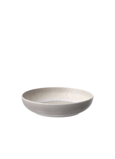 Perlemor Sand - Assiette creuse, beige, en porcelaine haut de gamme