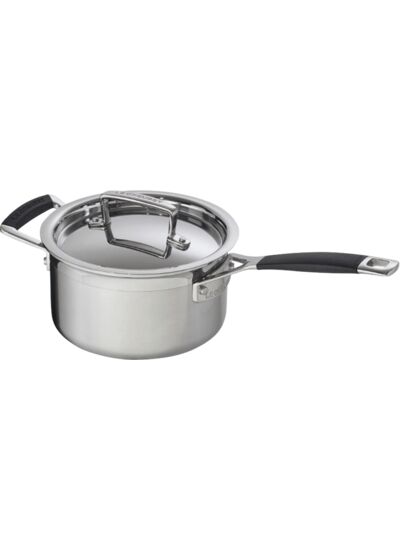 Casserole 18cm inox avec couvercle