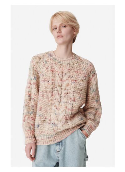 Pull Bergamote En Alpaga, Coton et Laine