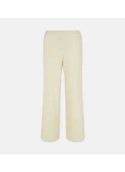 Pantalon large côtelé Matcha coton biologique - Galeries Lafayette