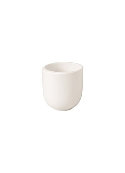 NewMoon - Mug à café ou thé sans anse, blanc, en porcelaine haut de gamme