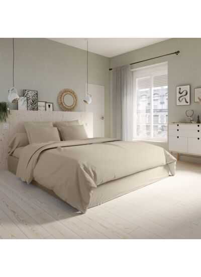 Housse de couette Studio Coton Sable