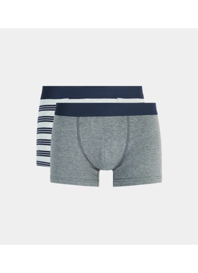 Lot de 2 boxers Moxies coton stretch mélangé