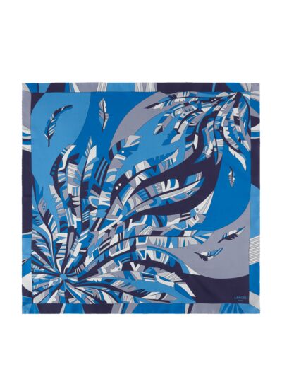 Motif Arabesque - Carre 70 - Multico Bleu