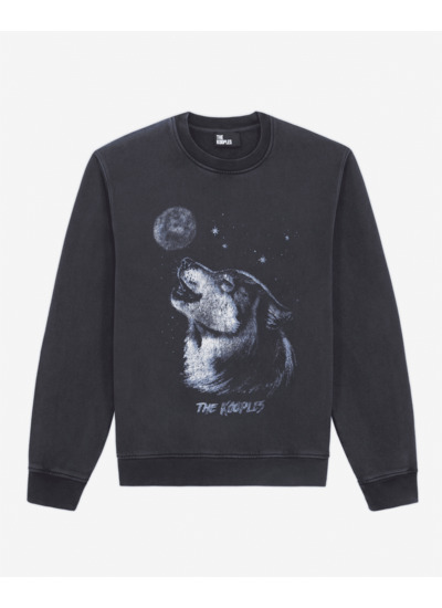 Sweat Wash Avec Print Loup