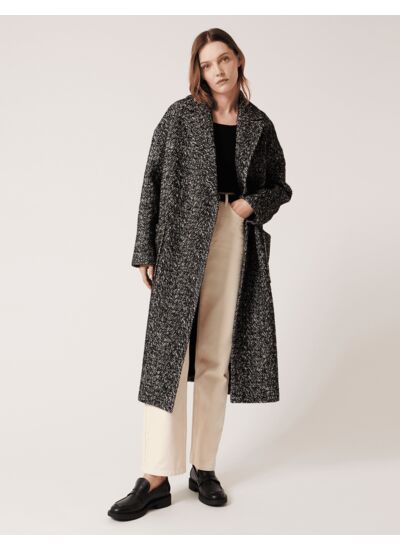 Manteau Miranda Noir en Coton