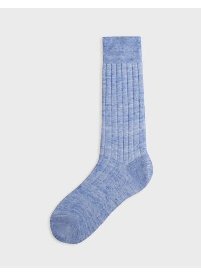 Chaussettes en lin bleu clair