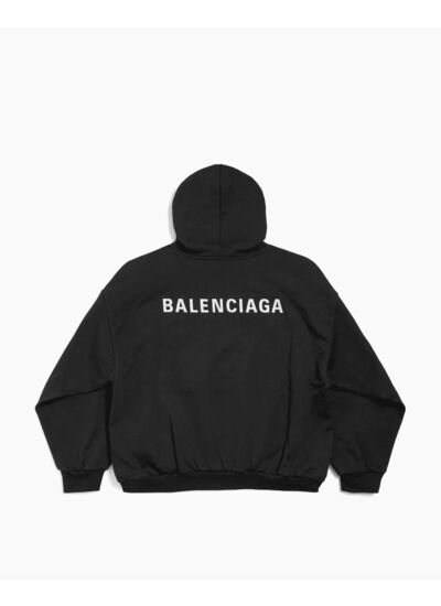 Back Logo Black Hoodie