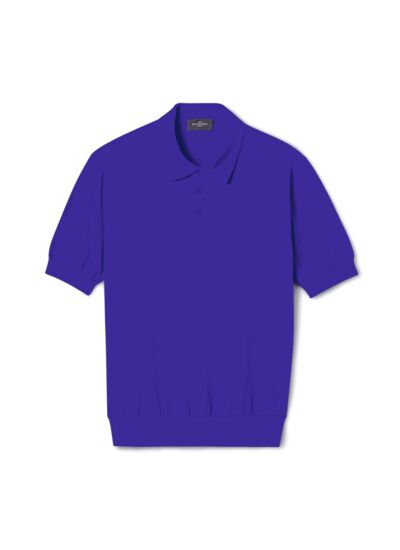 Polo uni - Homme - BLEU DELPHINIUM