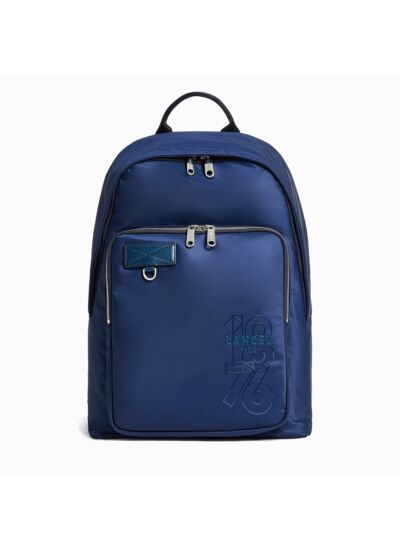 Leo De Lancel - Sac A Dos 1 Zip - Bleu Petrole