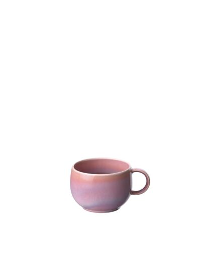 Perlemor Coral - Tasse à expresso, rose, en porcelaine haut de gamme