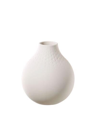 Manufacture Collier blanc Vase Perle petit 11x11x12cm