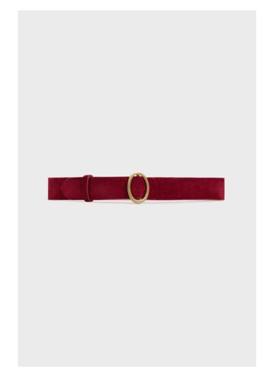 Ceinture Jade En Cuir Velours Jade