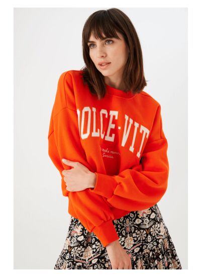 Women Sweater Orange