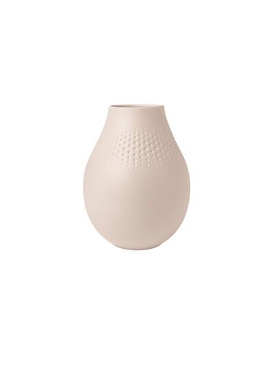 Manufacture Collier vase, 16 x 20cm, Perle, beige