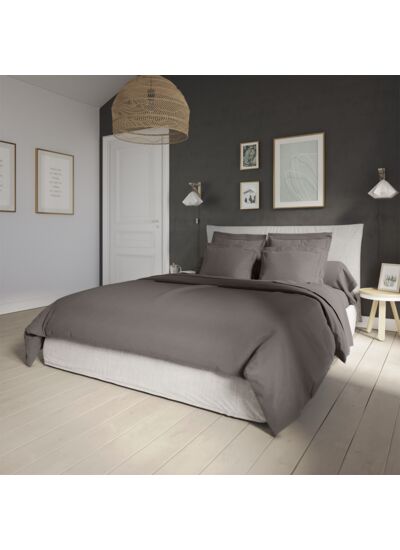 Housse de couette Influence Percale Granit