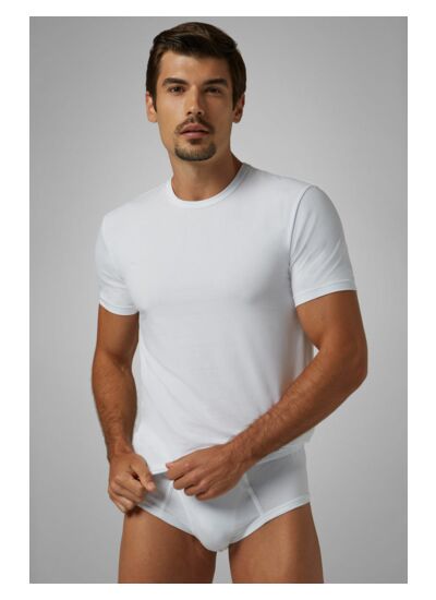 T-Shirt En Jersey De Coton Stretch