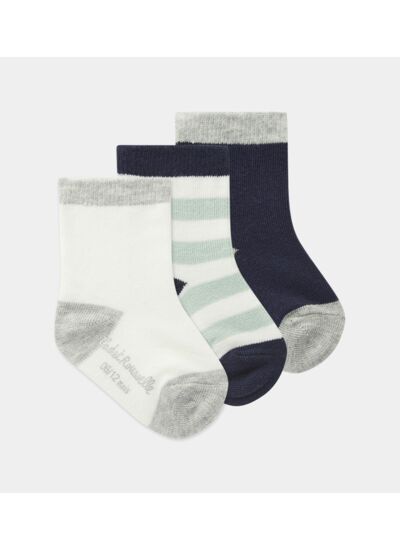 Lot de 3 paires de chaussettes Soketo Bis coton mélangé