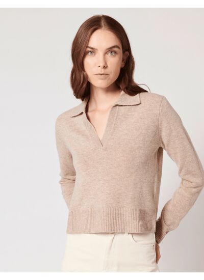 Pull Namba-Pull en laine noisette