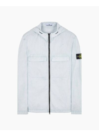 Stone Island VESTE ZIP BLUE OLD' TREATMENT  STONE ISLAND