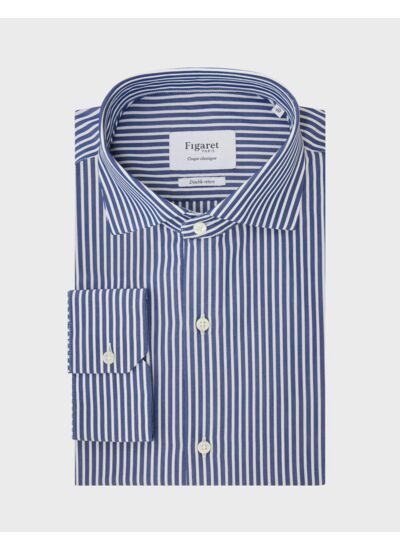 Chemise Classique rayée marine