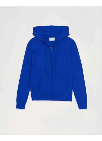 Hoodie Zippé Laine Mérinos