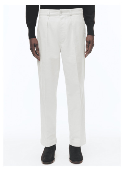 Pantalon chino droit en coton biologique