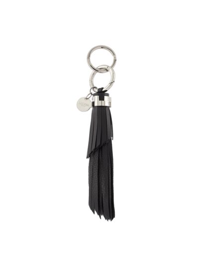 Pompon Neo Carré L - Porte-clés pompon - Grand modèle - Noir