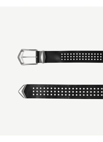 Ceinture En Cuir Perforé Octa Cuts