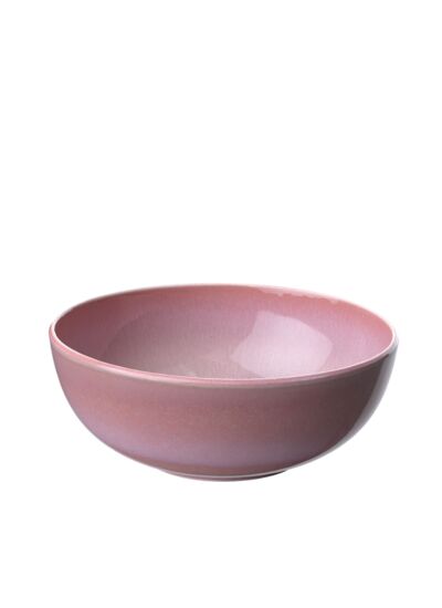 Perlemor Coral - Grand bol, rose, en porcelaine haut de gamme