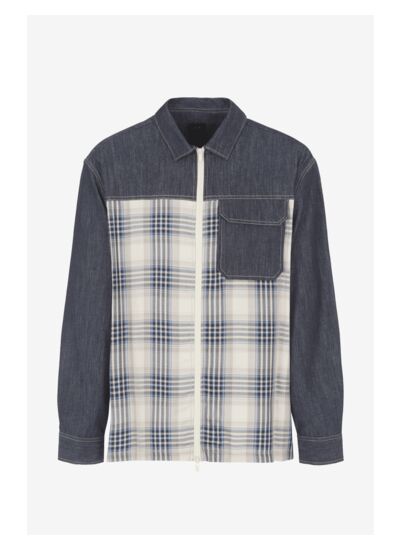 Camicia - Denim Indigo/Carreaux